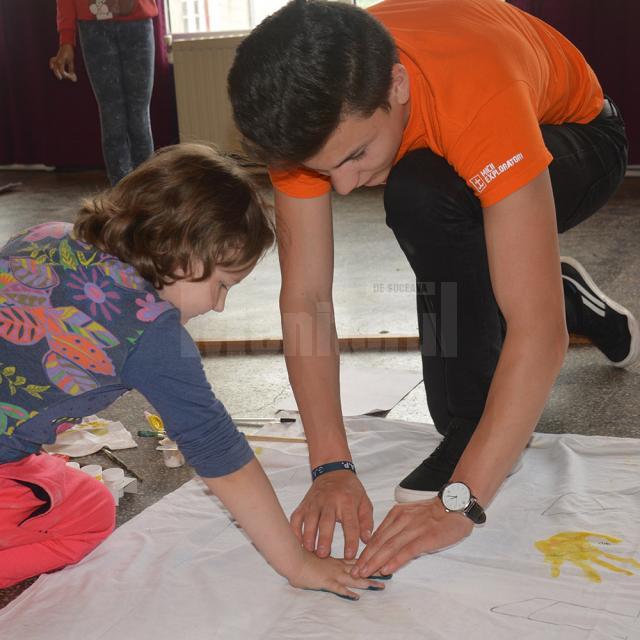 Activități cu copiii de la Siret