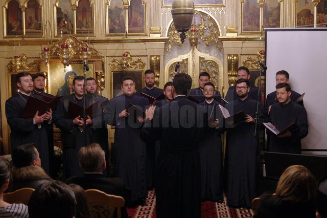Corala bărbătească ortodoxă „Armonia" a susținut un concert de excepție  la Biserica „Sf. Dumitru” Suceava