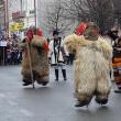 Urşii din Comăneşti au impresionat prin costume, realizate dint-o blană naturală de urs, cu cap cu tot