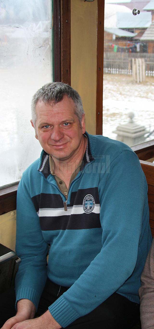Georg Hocevar, proprietarul Mocăniței Hutulca Bucovina, cel care a donat toate încasările zilei de Bobotează pentru ajutorarea Sorinei