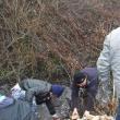 Zeci de locuitori din Bilca au curățat albia pârâului de unde se captează apa pentru comună