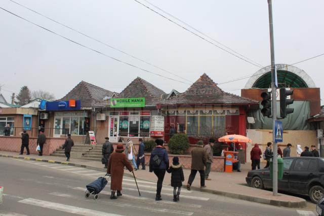 Control în zona Pieţei Mari din Suceava