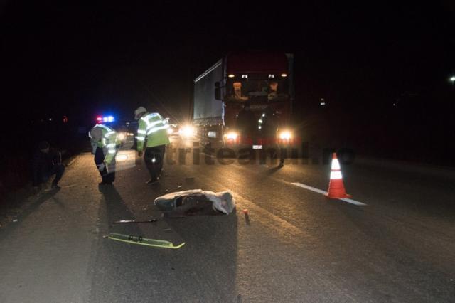 Un șofer de tir din Suceava a accidentat mortal un pieton, în Bistrița-Năsăud. Foto: bistriteanul.ro