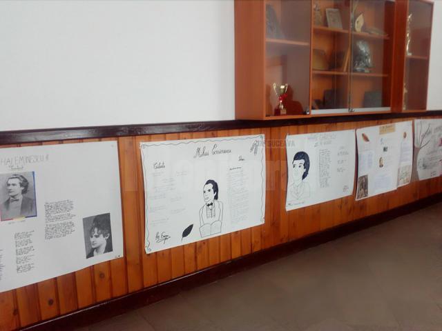 ”Eminescu - poetul nemuririi”, proiect desfășurat la Liceul Tehnologic Cajvana