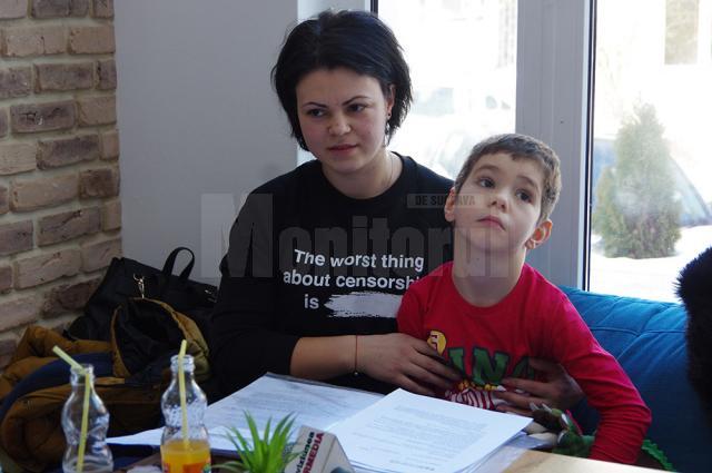 Daniela Coman și fiul ei, Mihnea