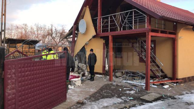 Explozia a afectat grav casa