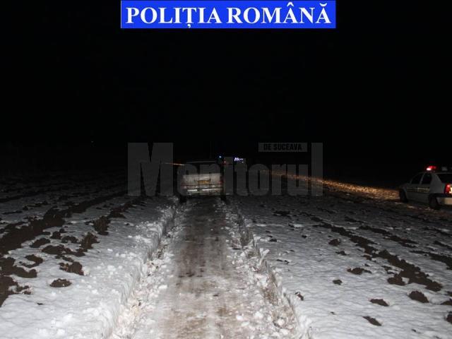 Locul în care maşina a fost abandonată