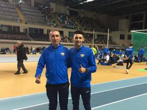 Atletul Andrei Dorin Rusu şi antrenorul Cristian Prâsneac la Istanbul