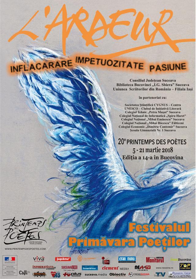 Festivalul Internaţional „Primăvara Poeţilor", ediţia a XIV-a în Bucovina