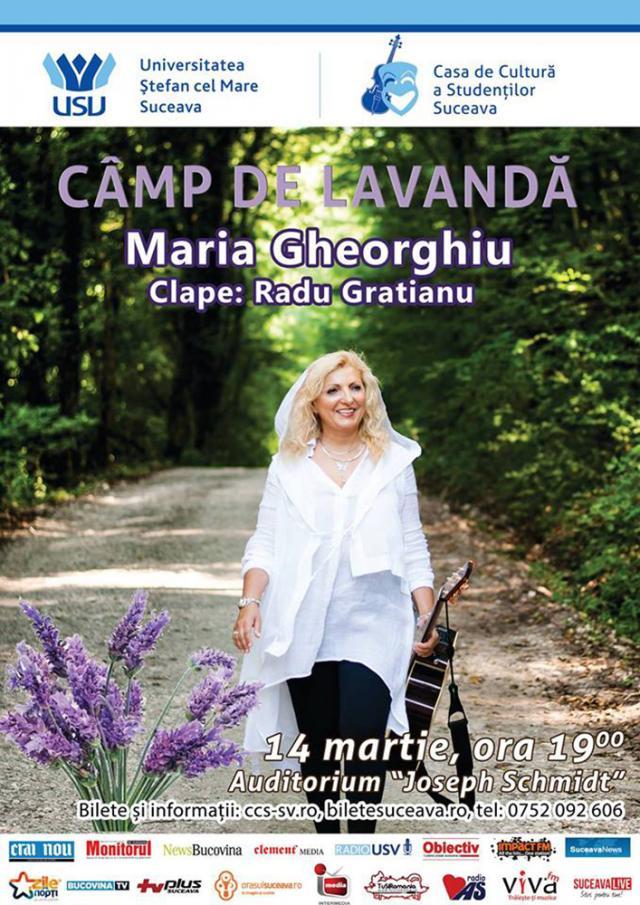 Folkista Maria Gheorghiu aduce „Câmp de lavandă” la Suceava