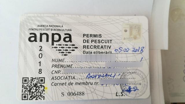 Așa arată un permis legal eliberat de ANPA