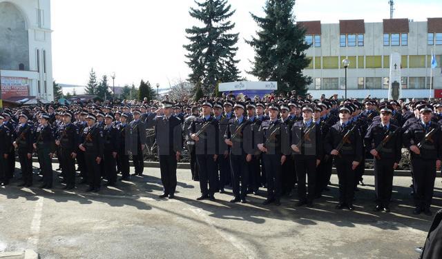Ceremonia depunerii Jurământului militar de către elevii jandarmi din seria ianuarie - noiembrie 2018 a Şcolii Militare de Subofiţeri de Jandarmi „Petru Rareş” Fălticeni