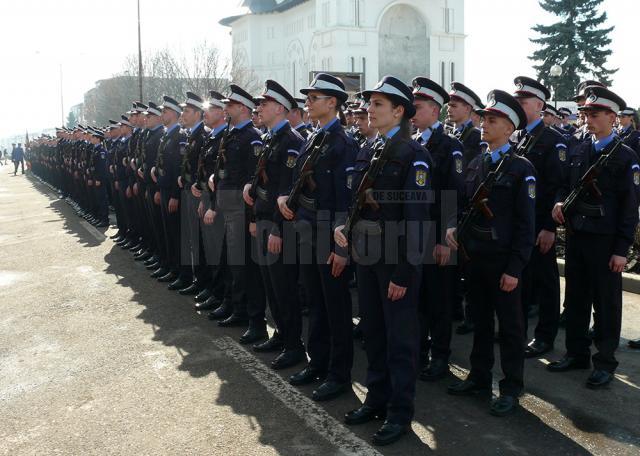 Ceremonie de depunere a Jurământului militar de către elevii jandarmi