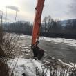 SGA Suceava a intervenit cu excavatoare pentru îndepărtarea podurilor de gheaţă