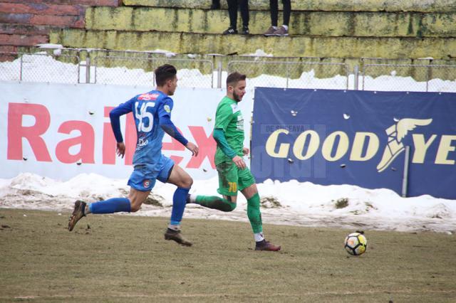Andrei Cerlincă a marcat golul Forestei în confruntarea cu Metaloglobus
