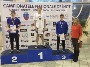 Înotătorul Şerban Cotos a urcat de şase ori pe podiumul Campionatelor Naţionale de la Bacău