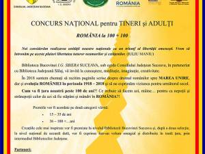 Concursul Naţional „România la 100 + 100”