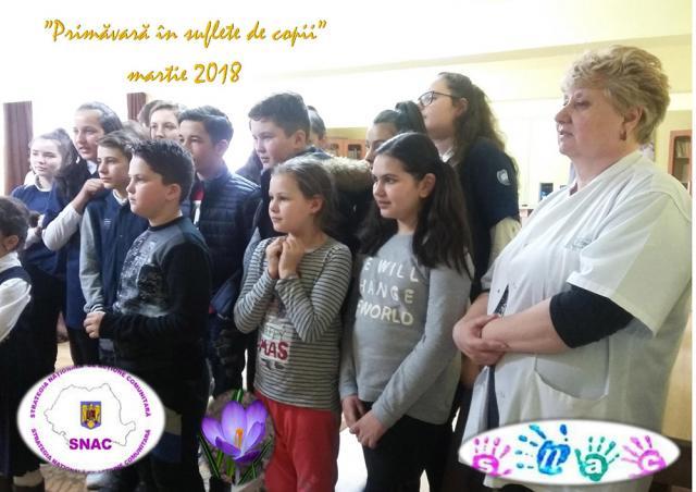 „Îngeri în primăvară, daruri de lumină” şi „Primăvară în suflete de copil”, acţiuni organizate de Şcoala „Jean Bart” Suceava