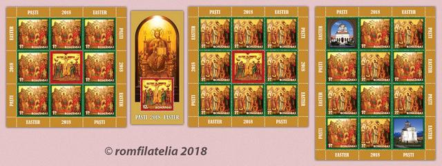Emisiunea de mărci poștale „Sfintele Paști 2018”