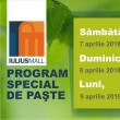 Programul de Paşte în centrele comerciale şi supermarketurile din Suceava