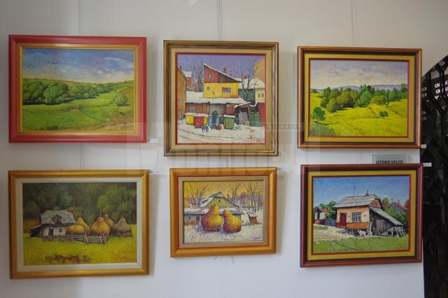 Pictorul David Croitor a expus 36 de ”stări”, la Muzeul de Istorie Suceava