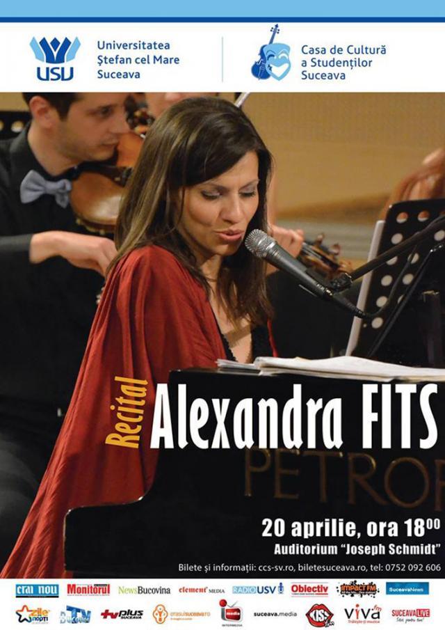 Recital cu Alexandra Fits, vineri, la Suceava