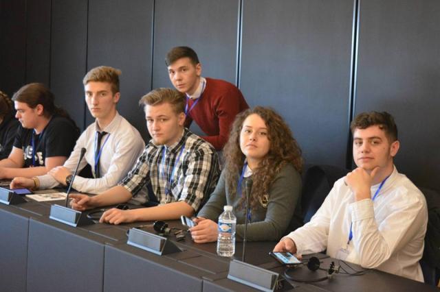 Dezbateri despre turism şi cultură la Strasbourg pentru elevii Colegiului Tehnic “Mihai Băcescu”