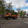 Parcarea publică situată vizavi de sediul IPJ Suceava este în plin proces de reabilitare