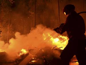 Pompierii au reusit sa lichideze incendiul cu pericol de propagare in jur