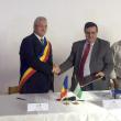 Primarul Sucevei, Ion Lungu, cu primarul din Bethlehem, Anton Salman, la semnarea parteneriatului de înfrăţire