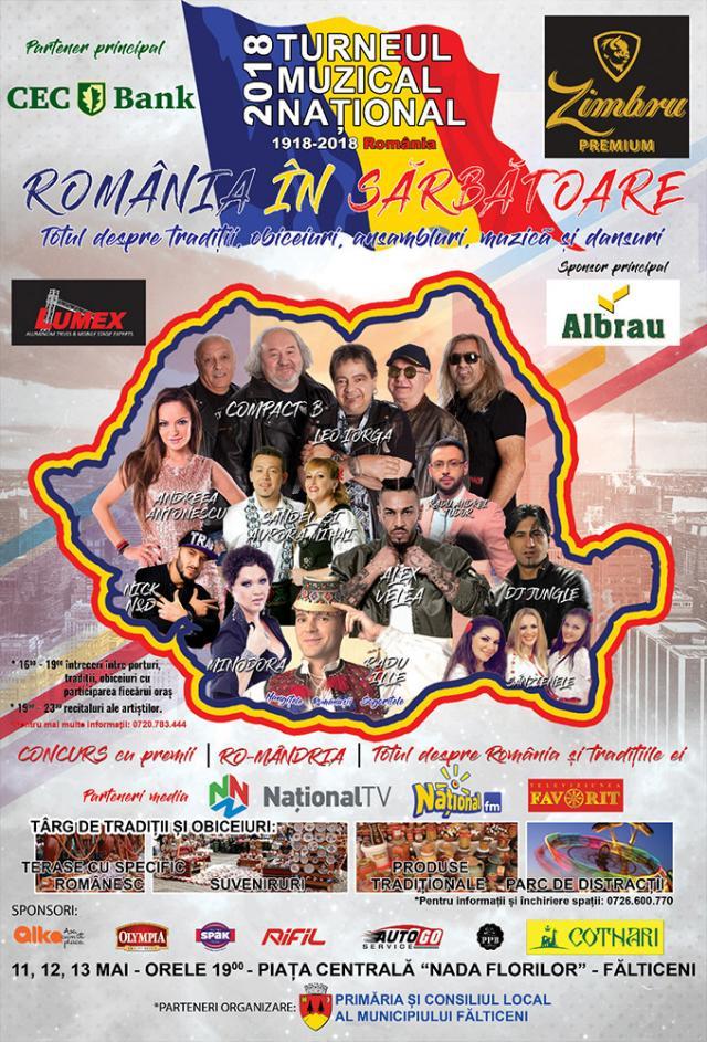 Turneul muzical naţional „România în sărbătoare” ajunge la Fălticeni