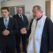 Slujba de sfinţire a fost oficiata de preotul Nicolae Horga