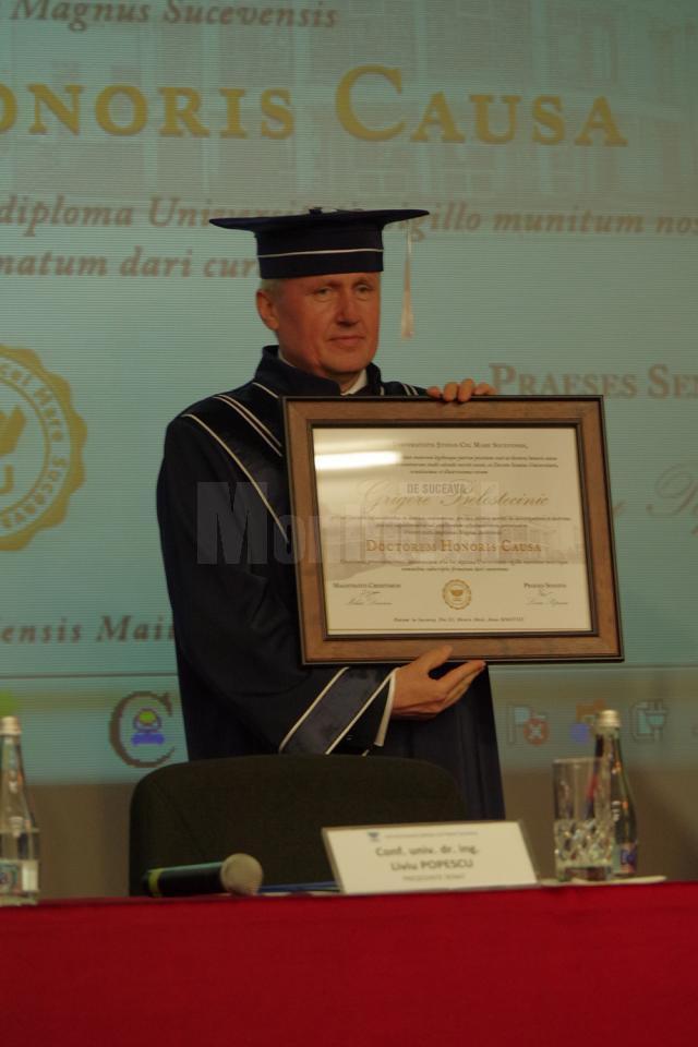 Rectorul Academiei de Ştiinţe Economice din Republica Moldova, Doctor Honoris Causa al USV
