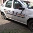 Poliţiştii au găsit în curtea instituţiei patru roţi sparte la autospeciala de poliţie