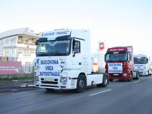 Transportatorii suceveni cer autostradă în Bucovina