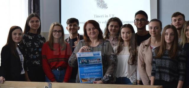 „Tineri în UE. Oportunităţi de educaţie şi formare”, la Liceul Tehnologic Cajvana