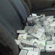 Microbuz Renault confiscat în PTF Siret pentru transport ilegal de țigări