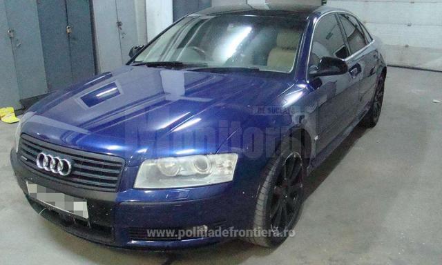 Audi căutat de autoritățile din Marea Britanie, descoperit în PTF Siret
