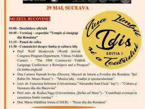 Prima ediţie a Zilei limbii şi teatrului idiş în România începe astăzi, de la Suceava