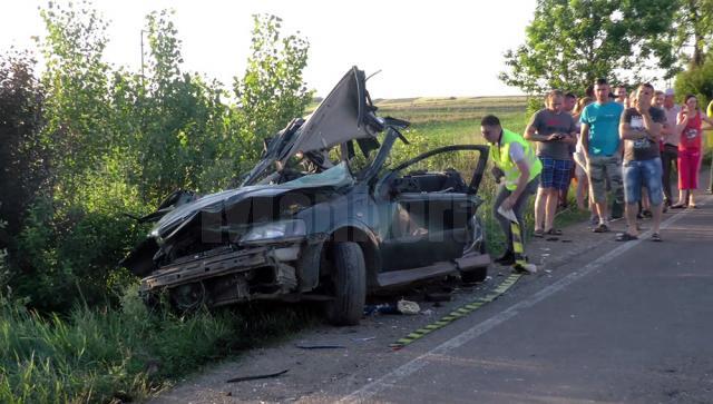 Accidentul a avut loc pe un segment de drum în linie, în apropierea localităţii Negostina