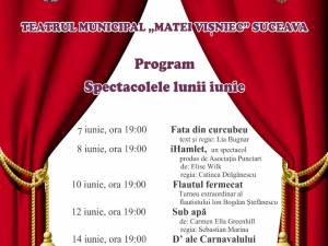 Spectacolele lunii iunie la Teatrul "Matei Vișniec" Suceava