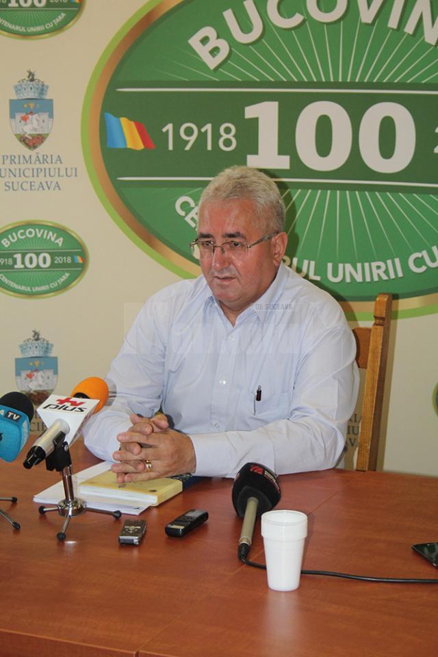 Primarul Sucevei, Ion Lungu, în conferinţa de presă