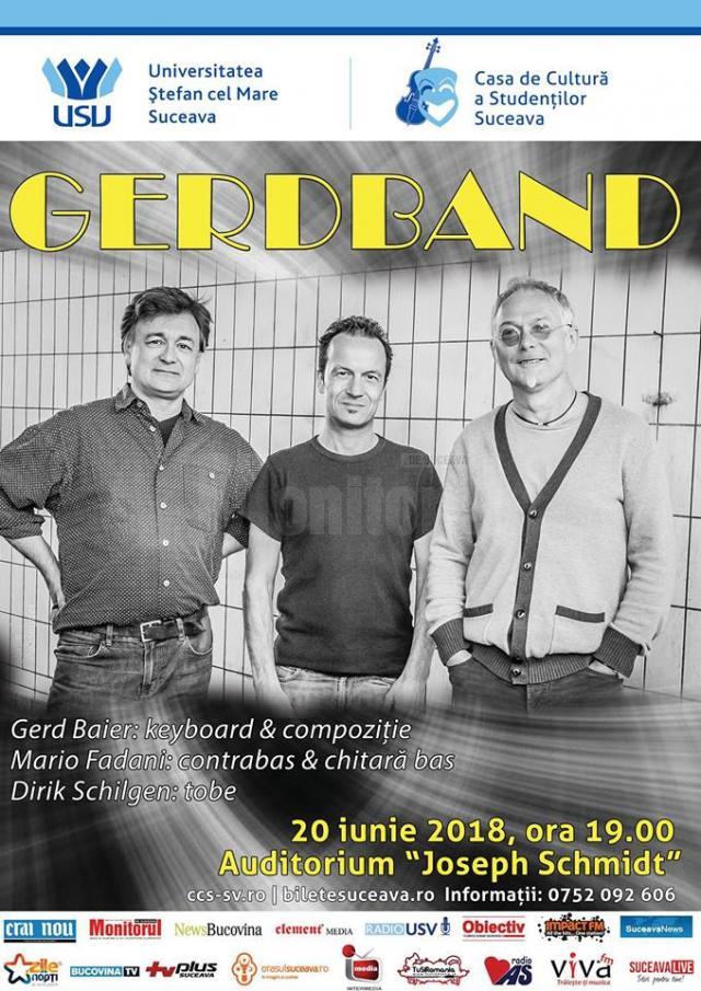 Trupa de jazz Gerdband concertează la Suceava