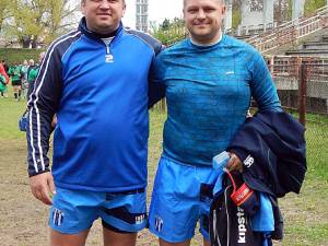 Andrei Varvaroi (dreapta) şi Ştefăniţă Rusu se vor ocupa de echipa de seniori din Gura Humorului