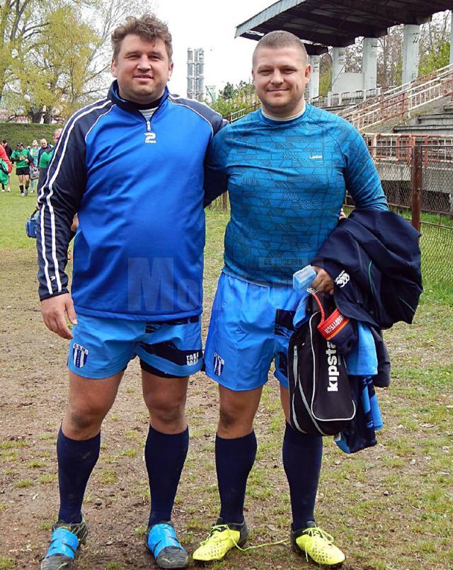 Andrei Varvaroi (dreapta) şi Ştefăniţă Rusu se vor ocupa de echipa de seniori din Gura Humorului