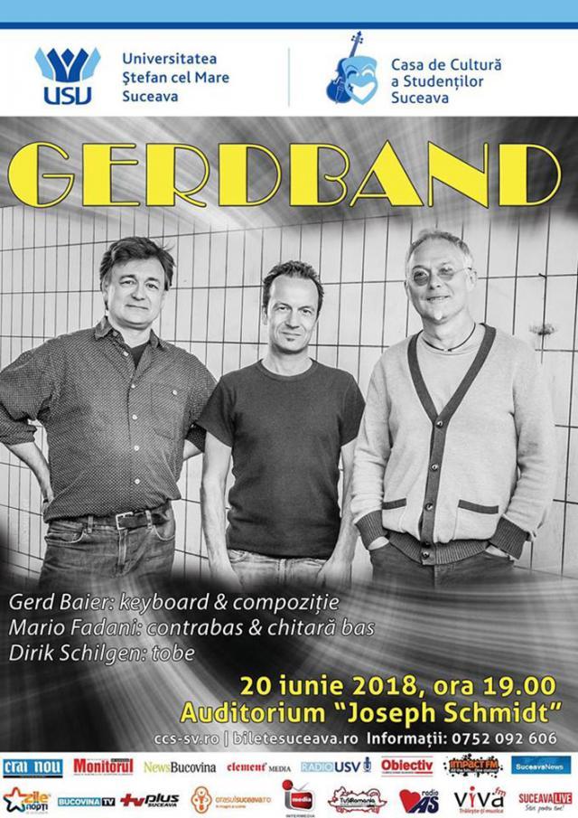 Trupa de jazz Gerdband concertează la Suceava