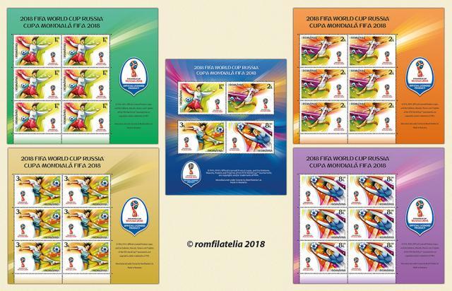 Emisiunea de mărci poștale „Cupa Mondială FIFA 2018”