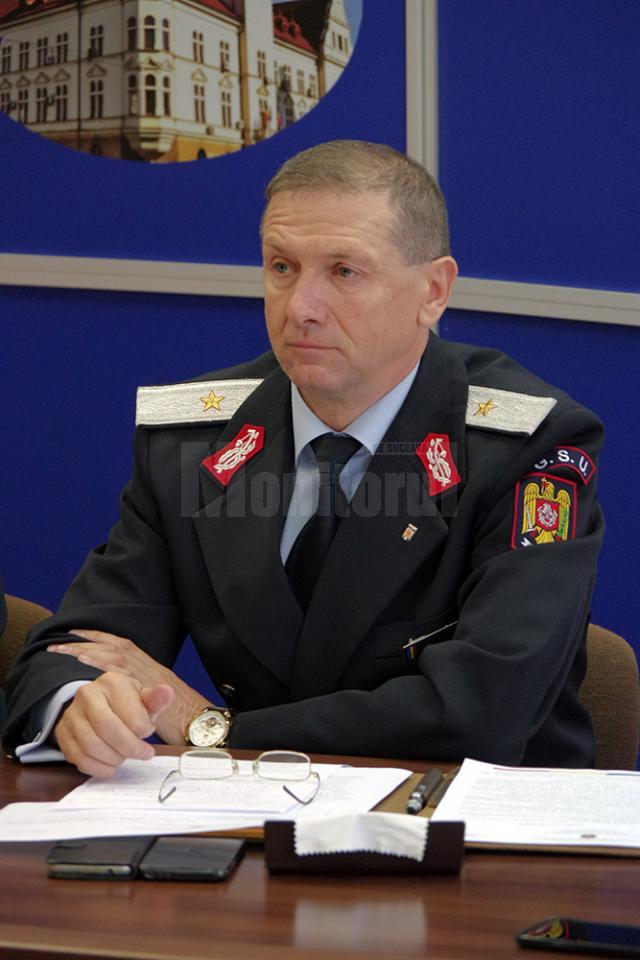 Șeful ISU Suceava, generalul de brigadă Ioan Burlui