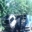 Camionul care a luat foc la Dorna Arini