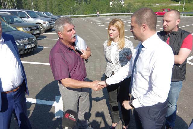 Mihăița Negură și Bogdan Trif au convenit finalizarea cât mai urgentă a pârtiei de pe Rarău